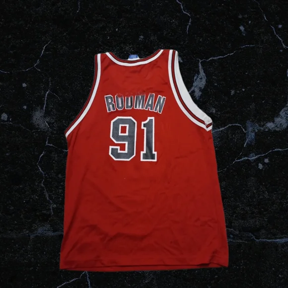 Vintage Champion Chicago Bulls Dennis Rodman Jersey